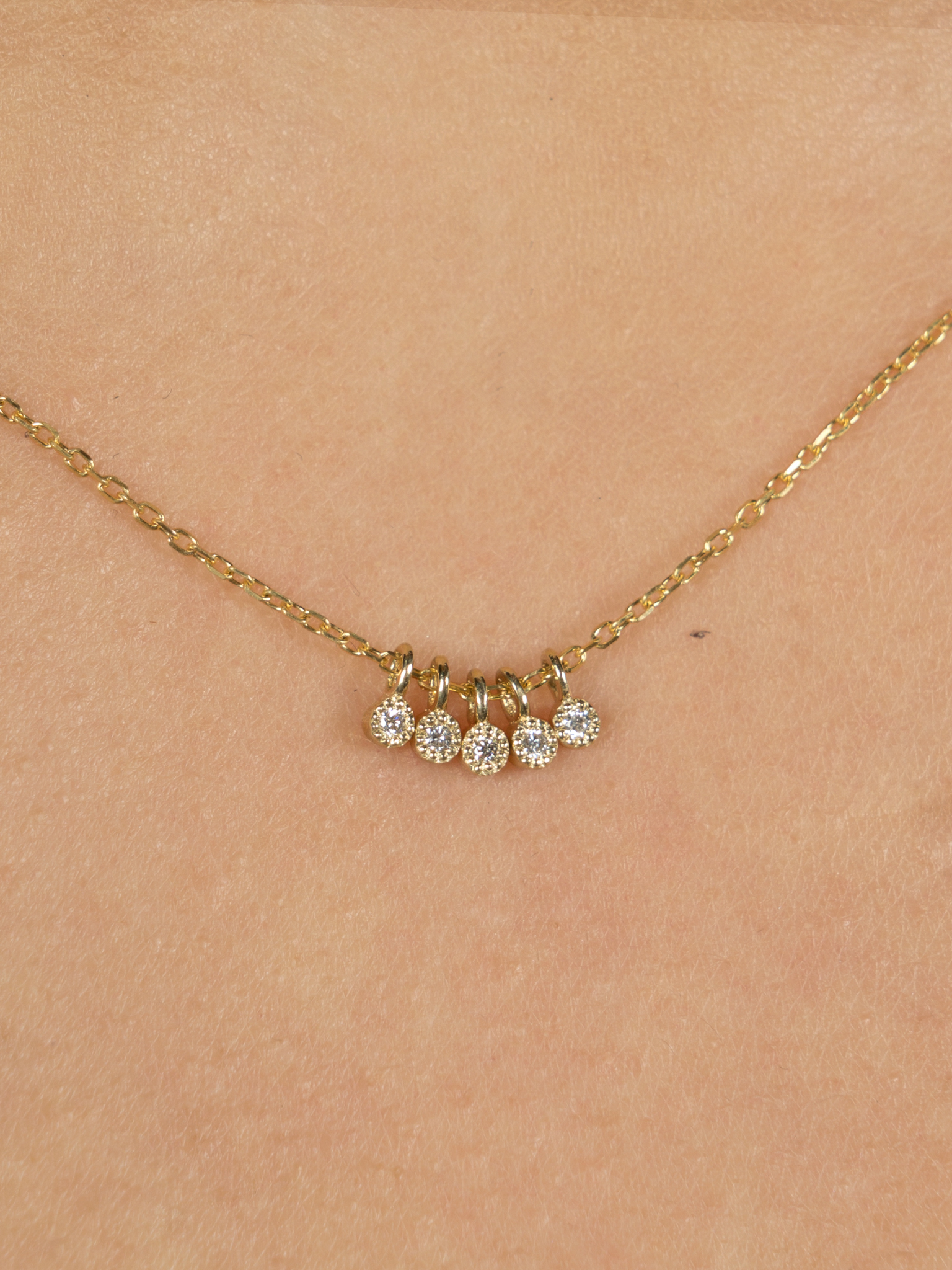 Diamond milestones necklace